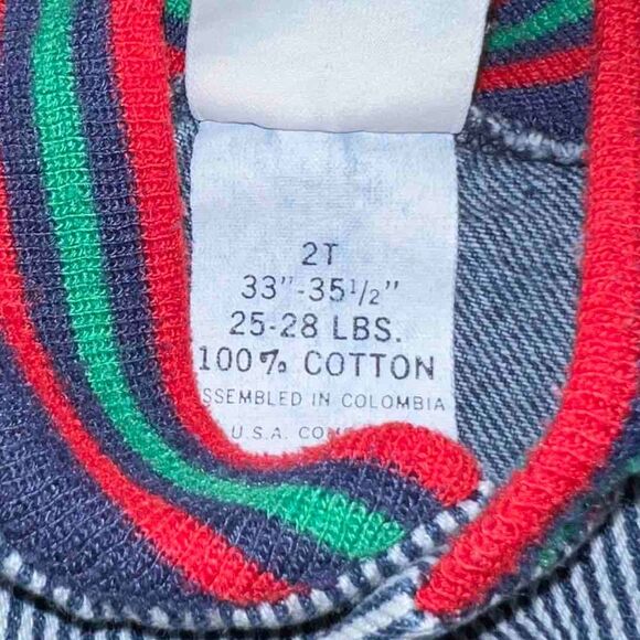 Vintage Mufflings 1 PC Denim All Star Outfit Size 2T - Picture 4 of 5